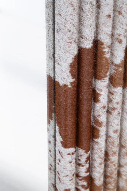 Shirley Hair On Hide Warpped Frame Wall Mirror - LOOMLAN - Furniture Classics - Wall Mirrors