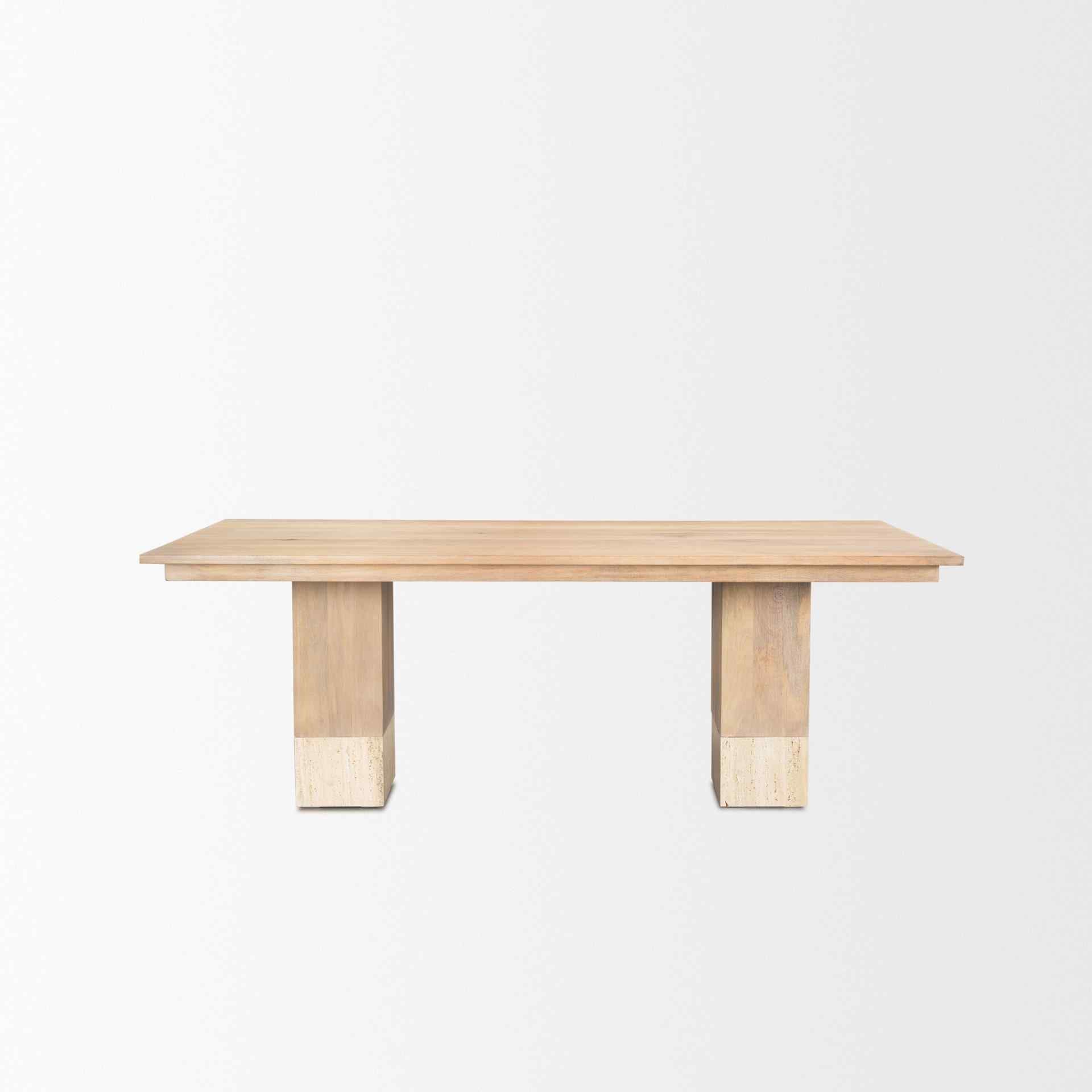 Shivon Wooden Rectangular Dining Table-Dining Tables-Mercana-LOOMLAN