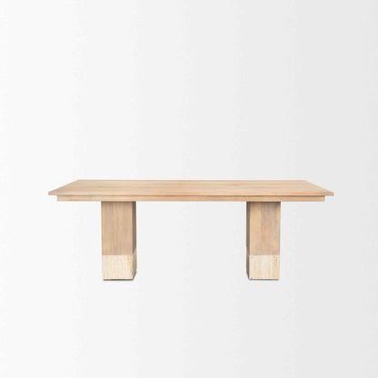 Shivon Wooden Rectangular Dining Table-Dining Tables-Mercana-LOOMLAN