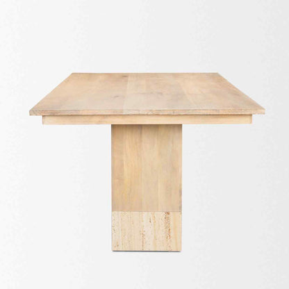 Shivon Wooden Rectangular Dining Table-Dining Tables-Mercana-LOOMLAN