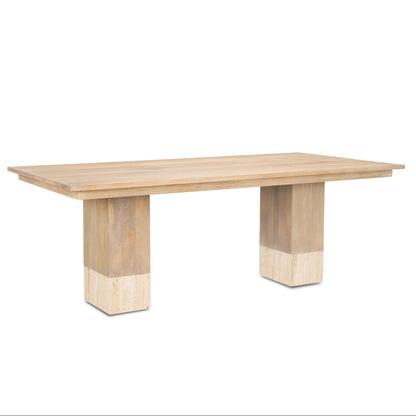 Shivon Wooden Rectangular Dining Table-Dining Tables-Mercana-Small-LOOMLAN