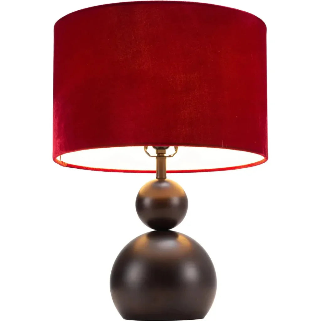 Shobu Table Lamp Red-Floor Lamps-Zuo Modern-LOOMLAN