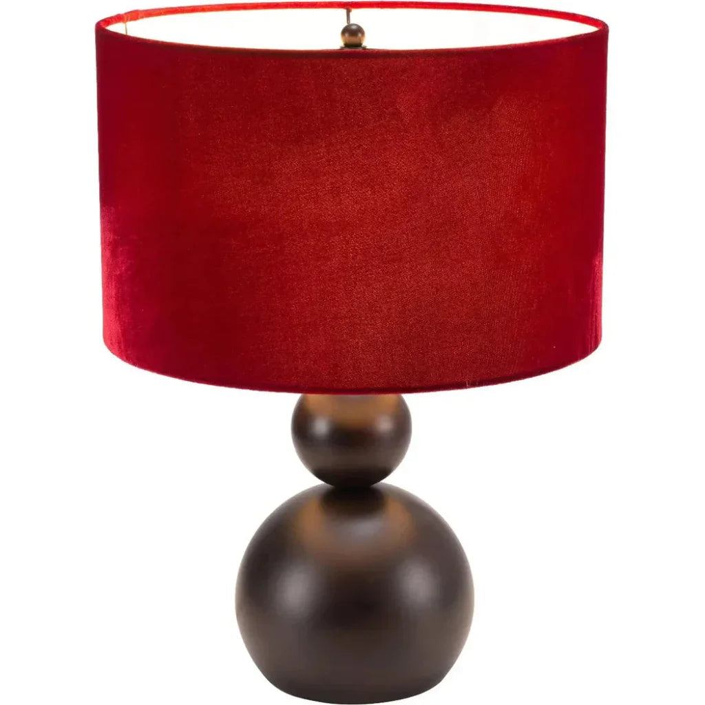 Shobu Table Lamp Red-Floor Lamps-Zuo Modern-LOOMLAN