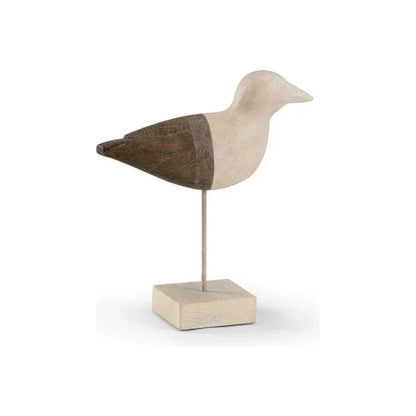 Shorebird Wooden Coastal Charm Sculpture - LOOMLAN - Wildwood - Statues & Sculptures