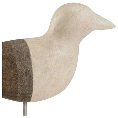 Shorebird Wooden Coastal Charm Sculpture - LOOMLAN - Wildwood - Statues & Sculptures
