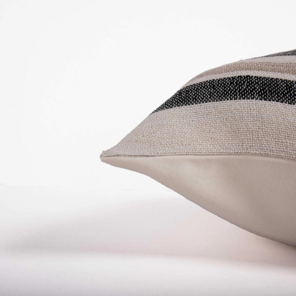 Sid Grey Outdoor Throw Pillows-Outdoor Pillows-LOOMLAN-LOOMLAN