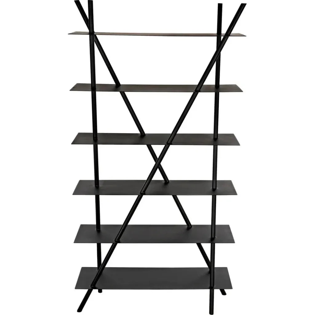 Siddhartha Metal Black Etagere-Etageres-Noir-LOOMLAN