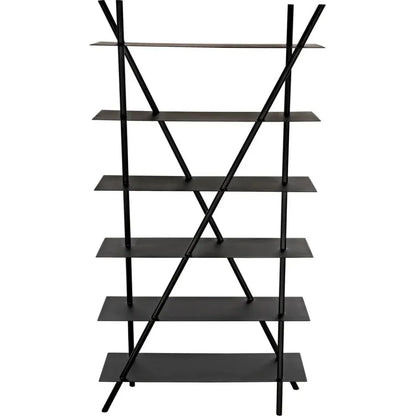 Siddhartha Metal Black Etagere-Etageres-Noir-LOOMLAN