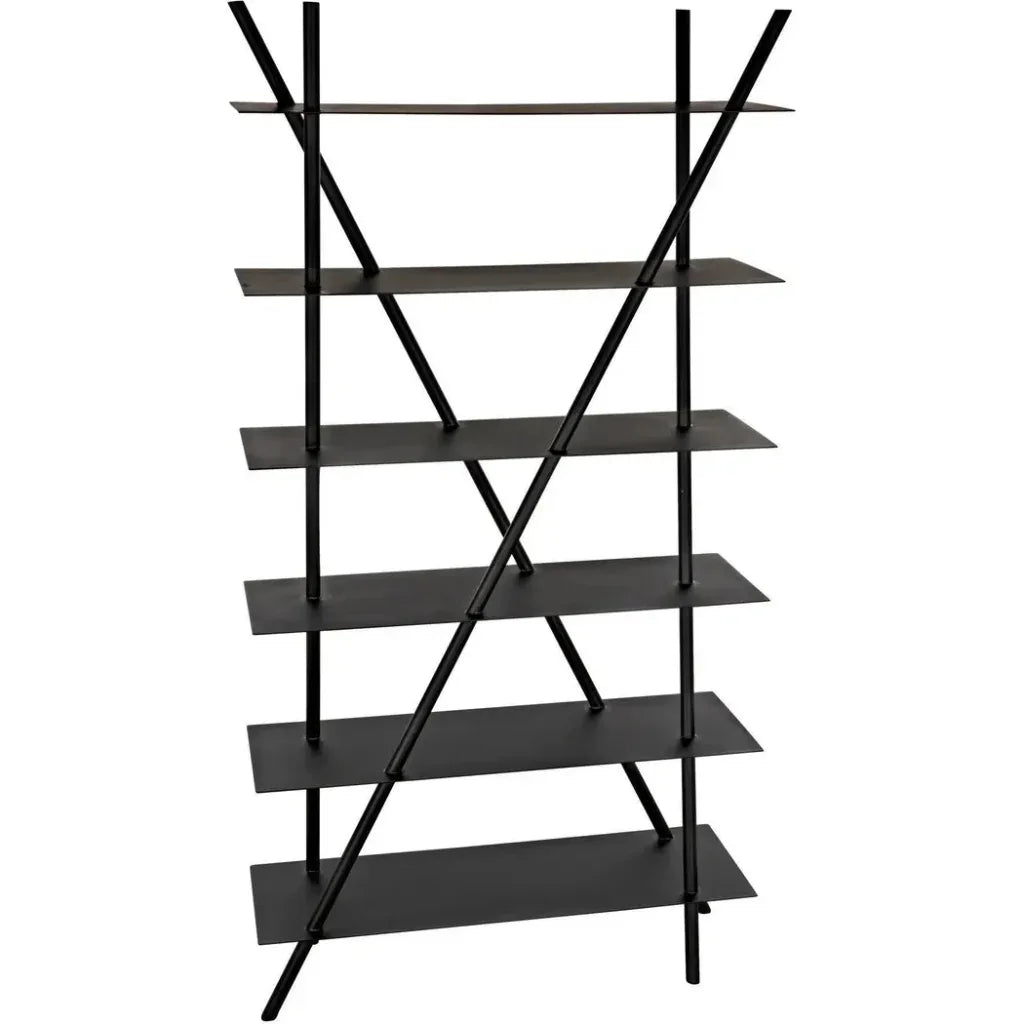 Siddhartha Metal Black Etagere-Etageres-Noir-LOOMLAN