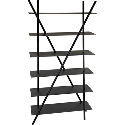 Siddhartha Metal Black Etagere-Etageres-Noir-LOOMLAN