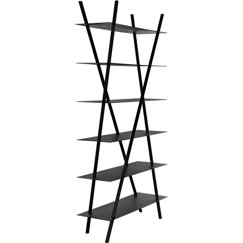 Siddhartha Metal Black Etagere-Etageres-Noir-LOOMLAN