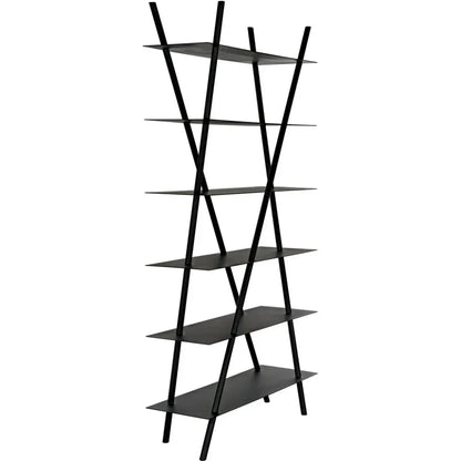 Siddhartha Metal Black Etagere-Etageres-Noir-LOOMLAN