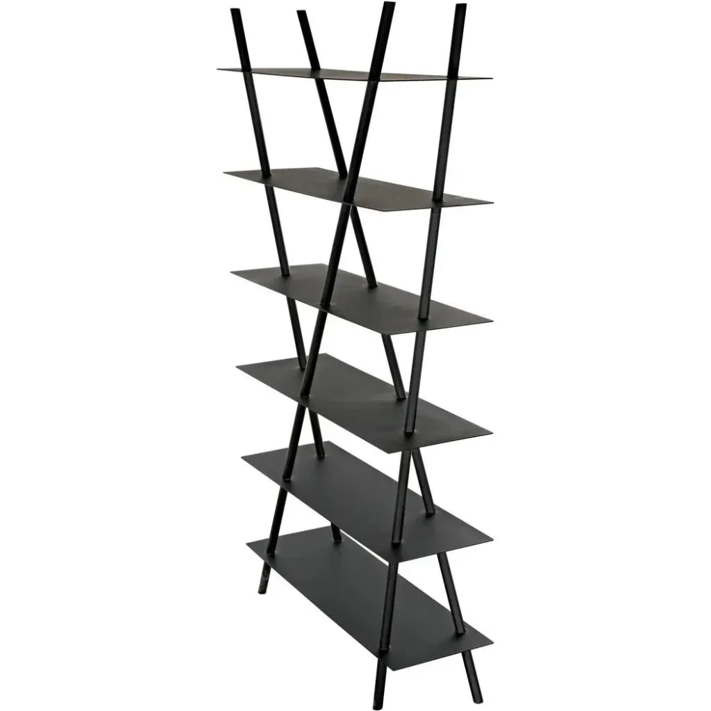Siddhartha Metal Black Etagere-Etageres-Noir-LOOMLAN