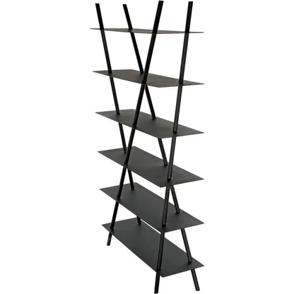Siddhartha Metal Black Etagere-Etageres-Noir-LOOMLAN