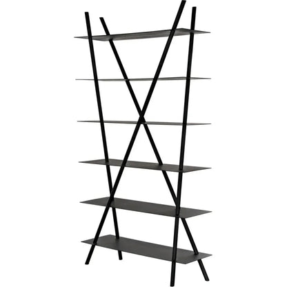 Siddhartha Metal Black Etagere-Etageres-Noir-LOOMLAN