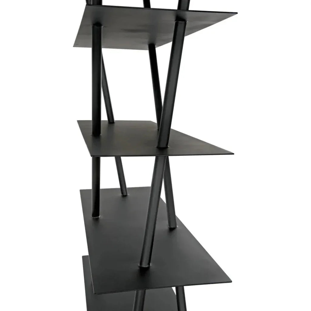 Siddhartha Metal Black Etagere-Etageres-Noir-LOOMLAN