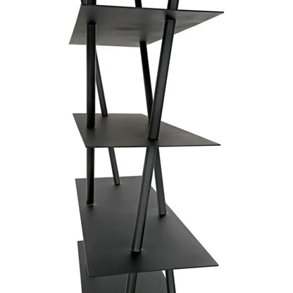 Siddhartha Metal Black Etagere-Etageres-Noir-LOOMLAN