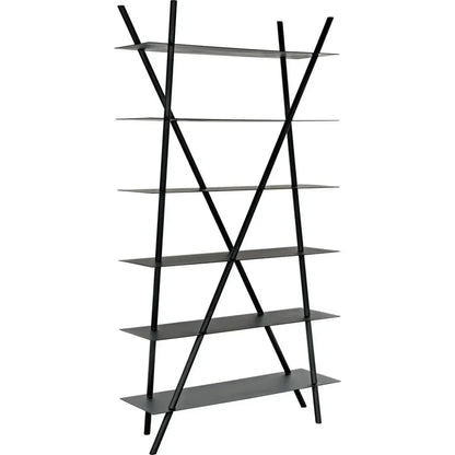 Siddhartha Metal Black Etagere-Etageres-Noir-LOOMLAN