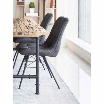 Side Chair (Set Of 2) Grey Industrial - LOOMLAN - Moe's Home - Dining Chairs