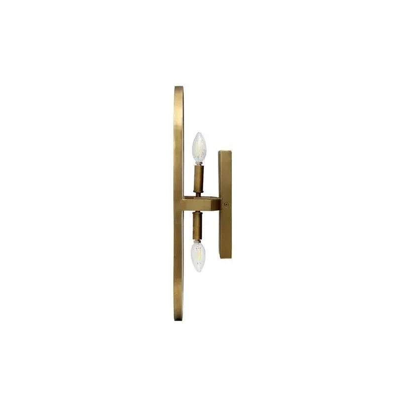 Sidra Sconce Alabaster Wall Light Antique Brass - LOOMLAN - SUNPAN - Wall Sconces
