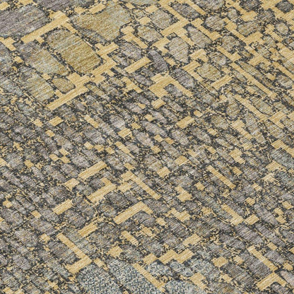 Siena Gold Washable Indoor-Outdoor Rug-Outdoor Rugs-LOOMLAN Rugs-LOOMLAN