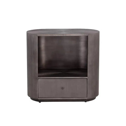 Siena Hand Etched Metal Modern Nightstand - LOOMLAN - SUNPAN - Nightstands