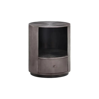 Siena Hand Etched Metal Modern Nightstand - LOOMLAN - SUNPAN - Nightstands