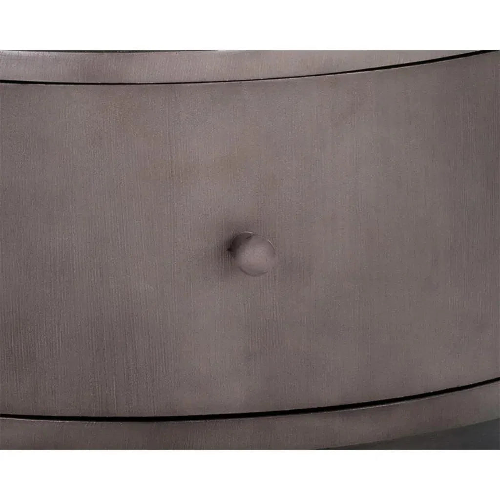 Siena Hand Etched Metal Modern Nightstand - LOOMLAN - SUNPAN - Nightstands