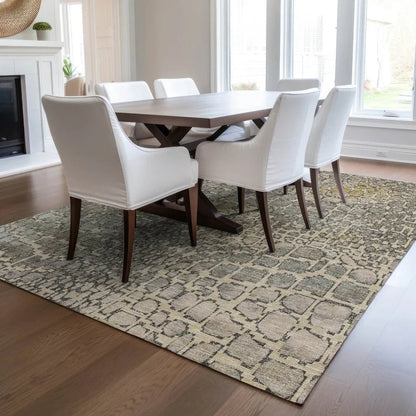 Siena Ivory Washable Indoor-Outdoor Rug-Outdoor Rugs-LOOMLAN Rugs-LOOMLAN