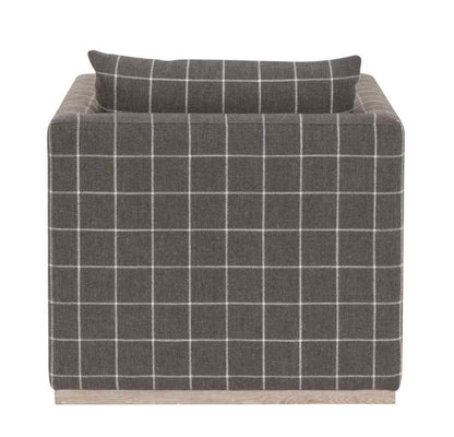 Siena Plinth Base Fabric Swivel Club Chair