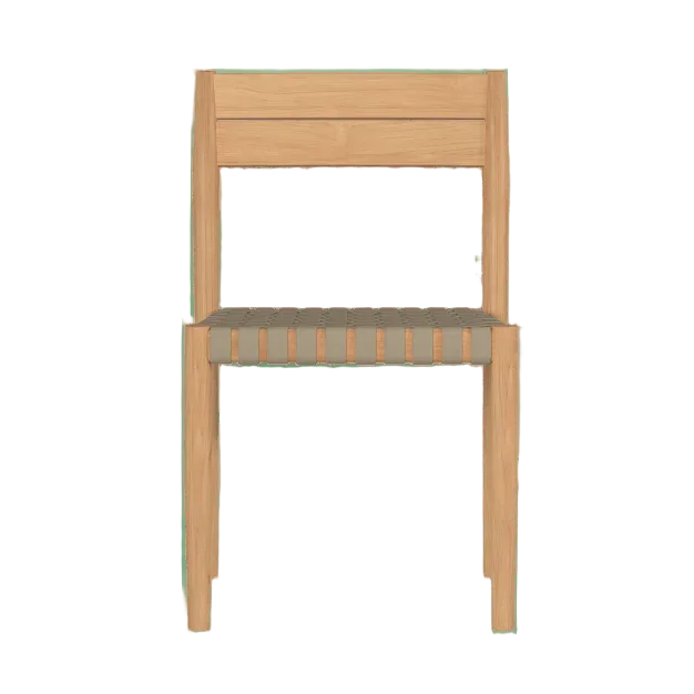 Siena Teak Woven Stackable Patio Armchair 4PC-Outdoor Accent Chairs-HiTeak-LOOMLAN