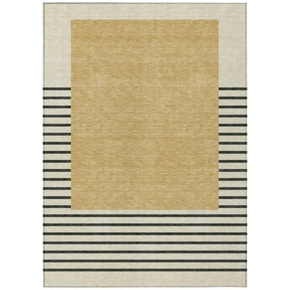 Sienna Gold Washable Indoor-Outdoor Rug-Outdoor Rugs-LOOMLAN Rugs-2'6" x 3'10"-LOOMLAN