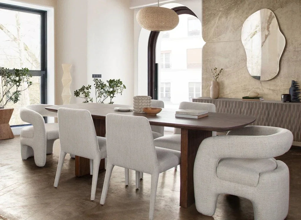 Sienna Wooden Rectangular Dining Table-Dining Tables-Diamond Sofa-LOOMLAN