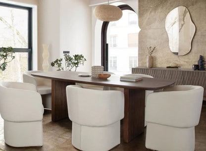 Sienna Wooden Rectangular Dining Table-Dining Tables-Diamond Sofa-LOOMLAN