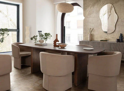 Sienna Wooden Rectangular Dining Table-Dining Tables-Diamond Sofa-LOOMLAN