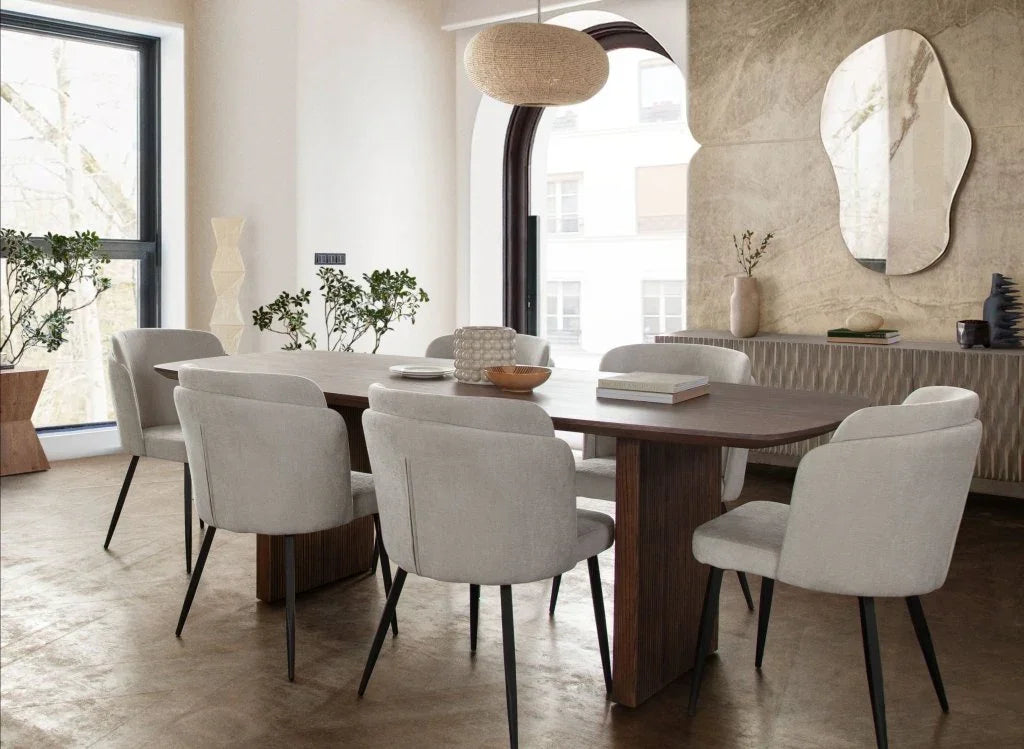 Sienna Wooden Rectangular Dining Table-Dining Tables-Diamond Sofa-LOOMLAN