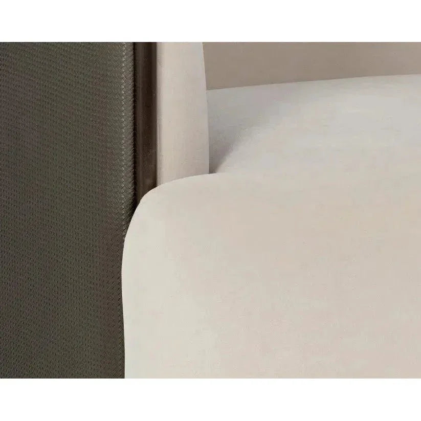 Sierra Armchair Modern Taupe With Bronze - LOOMLAN - SUNPAN - Club Chairs