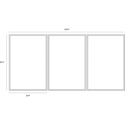 Sierra Nights Set Of 3 Luxe Art Black Frame-Framed Wall Art-SUNPAN-LOOMLAN