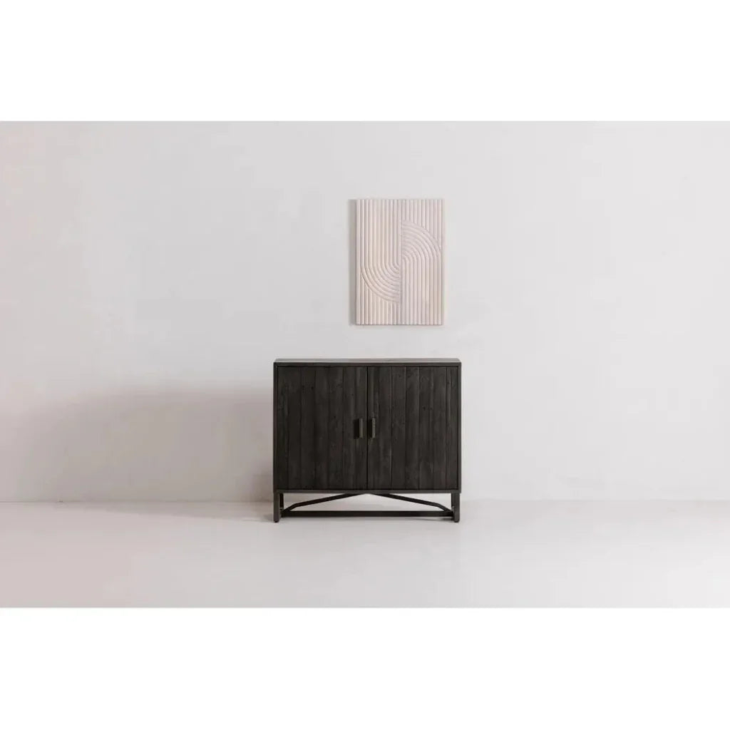 Sierra Wood and Steel 2 Door Cabinet - LOOMLAN - Moe's Home - Accent Cabinets