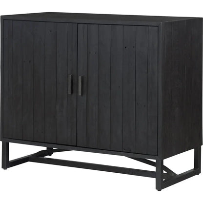 Sierra Wood and Steel 2 Door Cabinet - LOOMLAN - Moe's Home - Accent Cabinets