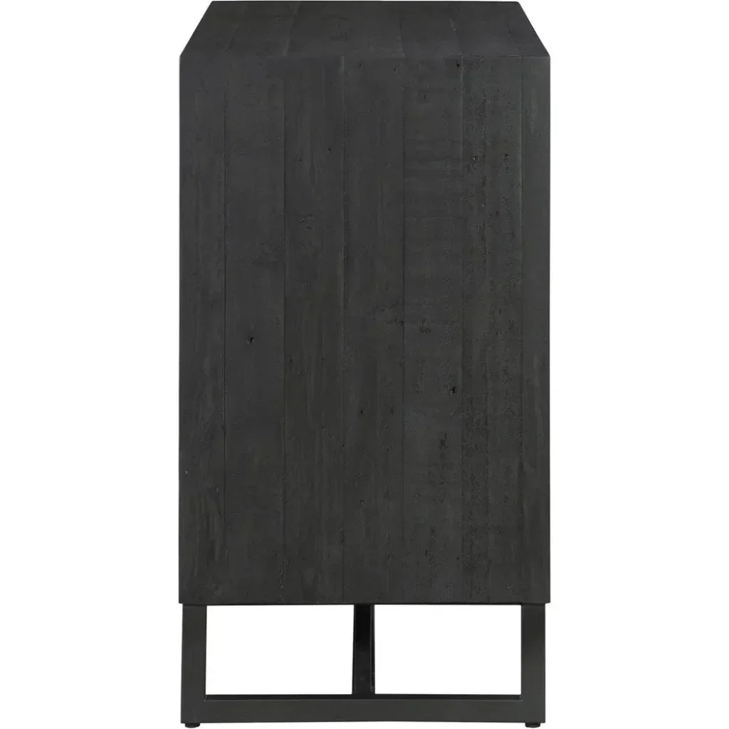 Sierra Wood and Steel 2 Door Cabinet - LOOMLAN - Moe's Home - Accent Cabinets