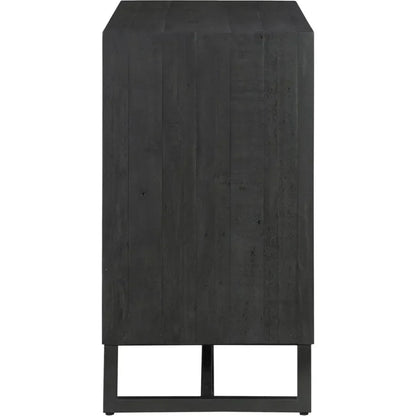 Sierra Wood and Steel 2 Door Cabinet - LOOMLAN - Moe's Home - Accent Cabinets