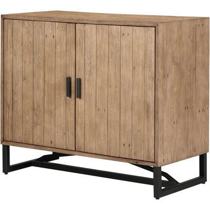 Sierra Wood and Steel 2 Door Cabinet - LOOMLAN - Moe's Home - Accent Cabinets