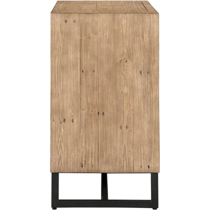 Sierra Wood and Steel 2 Door Cabinet - LOOMLAN - Moe's Home - Accent Cabinets