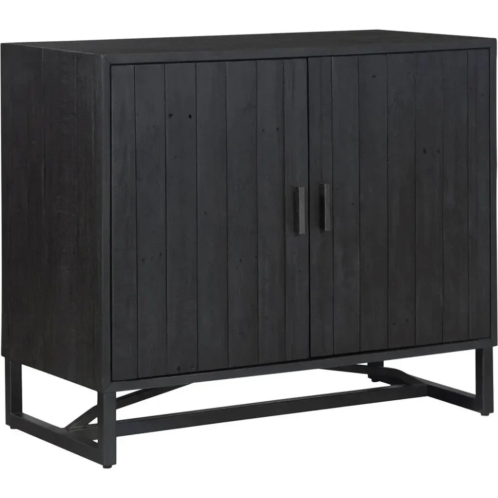 Sierra Wood and Steel 2 Door Cabinet - LOOMLAN - Moe's Home - Accent Cabinets