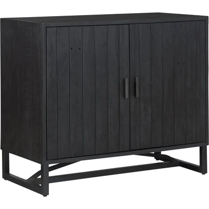 Sierra Wood and Steel 2 Door Cabinet - LOOMLAN - Moe's Home - Accent Cabinets
