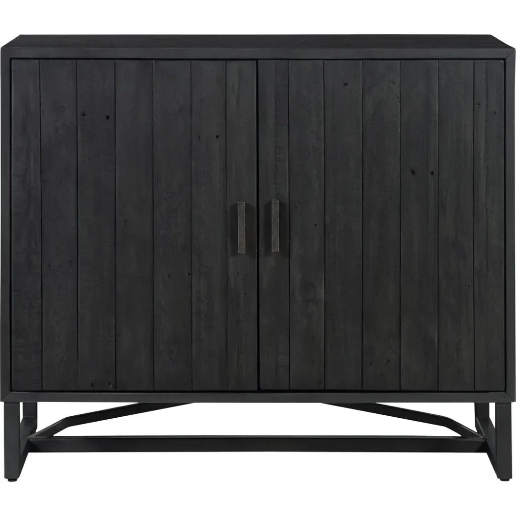 Sierra Wood and Steel 2 Door Cabinet - LOOMLAN - Moe's Home - Accent Cabinets