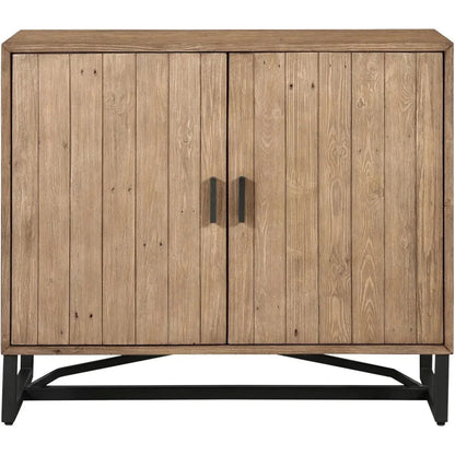 Sierra Wood and Steel 2 Door Cabinet - LOOMLAN - Moe's Home - Accent Cabinets