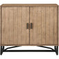 Sierra Wood and Steel 2 Door Cabinet - LOOMLAN - Moe's Home - Accent Cabinets