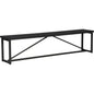 Sierra Wood and Steel Black Bench - LOOMLAN - Moe's Home - Bedroom Benches